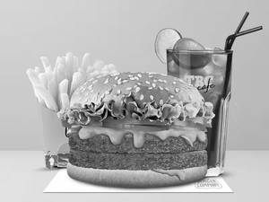 Veg Burger Masala Fries And Milkshake Combo