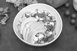 Mediterranean Avocado And Chickpea Salad