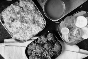 Veg Fried Rice + Veg Manchurian