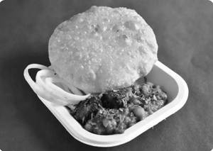 Maida Puri  ( With Aloo & Matar )