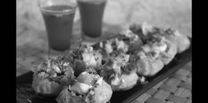 Pani Puri veg Shawarma 4 Pi's