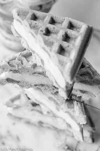 Butterscotch Ice Cream Waffle Sandwich