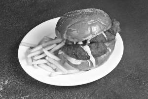 Crispy Chilli Prawns Burger