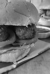 Scezwan Veg Mix Burger