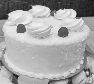 White Forest Cake