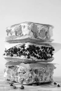 Vanilla Ice Cream Waffle Sandwich