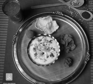 Carrot Curd Rice Thali Meal 