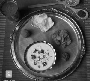 Curd Curry Rice Thali Combo