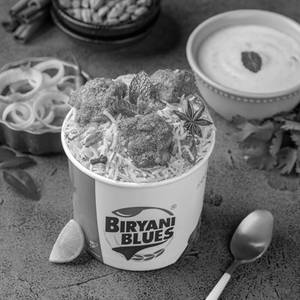 Fiery Chicken 65 Biryani Bowl + Raita