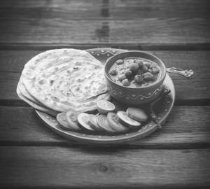 2 Aloo Paratha with chola + Raita