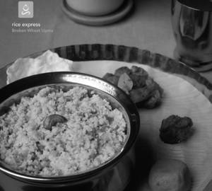 Broken Wheat Upma Thali Meal 