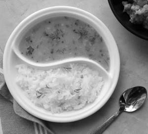 Arhar dal with plain rice