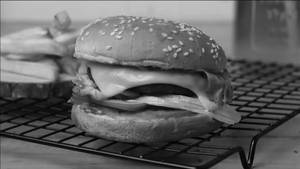 Open Cheese Burger