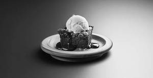 Brownie With Chocolate Sauce
