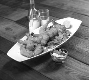 Golden Fried Prawns