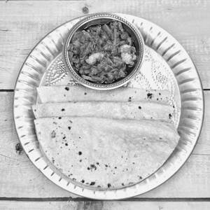 Phulka [3 Pcs] With Kadai Veg
