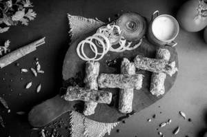 Paneer Pudina Seekh Kabab