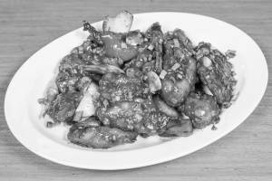 Chicken In Schezwan Corn Pepper