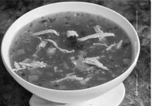 Chicken Burnt Garlic Soup