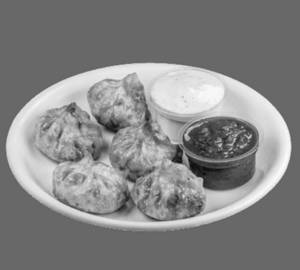Paneer Tikka Fried Momos red Chilli Sauce [6 Pieces ]