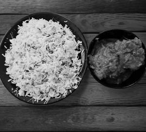 Mutton Curry (2 pc) With Fried Rice