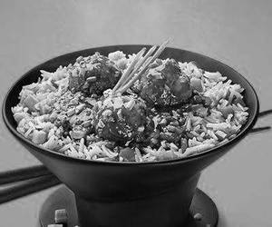 Veg fried rice with Manchurian