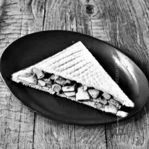 African Mushroom Corn Paneer Sandwich