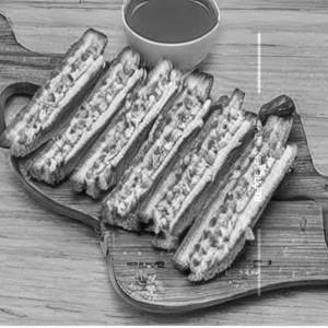 Cheese Bhujia Sandwich Toast