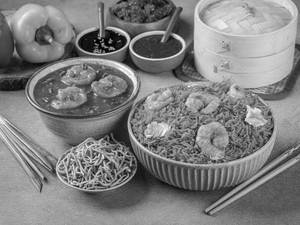 Prawns Triple Schezwan Fried Rice