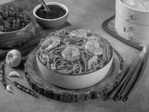 Prawns Schezwan Noodles