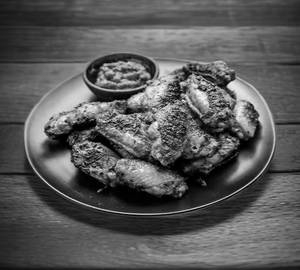 Plated Chicken Wings