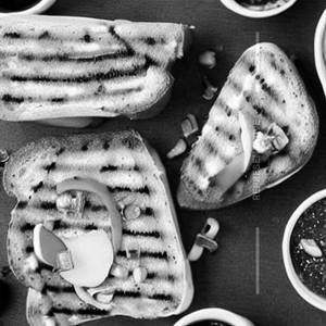 Baby corn Grilled Cheese Toast