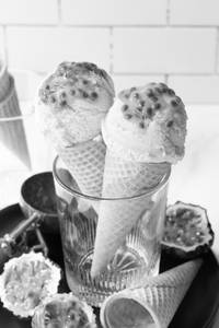 Passion fruit cone