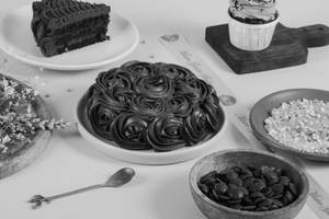 Eggless Double Chocolate Cake