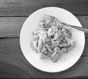 Alfredo pasta non veg