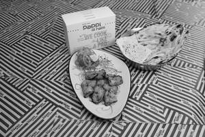 Soya Tikka Roasted 6pcs + Butter Naan Or Rumali Roti (serves One)