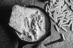 Jain White Sauce Pasta