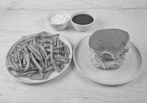 Veg Burger + Fries