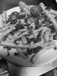 Bacon Cheesy Fries Topped With Jalapeno Cheese