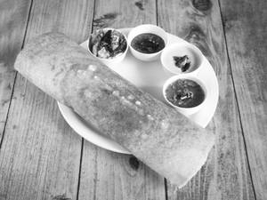 Ghee masala dosa