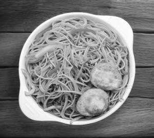 Schezwan Egg Chicken Hakka Noodles