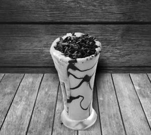 Thick cold coffee with crush