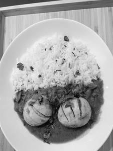 Egg Curry Chawal