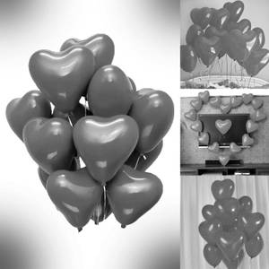Set Of 50 Heart Shape Balloons