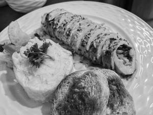 Chicken Roulade With Mushroom Sauce
