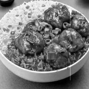 Chicken Manchurian Fried Rice Bowl