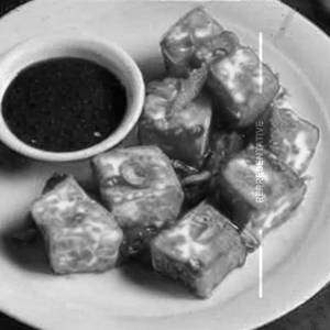 Spicy fried paneer