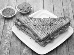 Mushroom N Cheese Grilled Sandwich