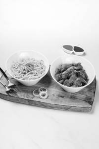 Veg Noodles- Gobi Manchurian Dry