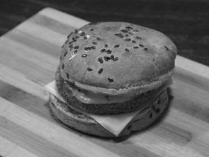 Chicken 65 Cheese Burger